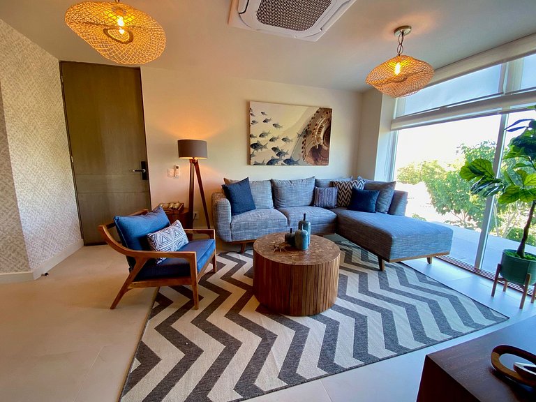 Apartamento elegante cerca de la playa y restorans