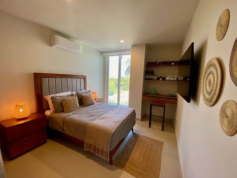 Apartamento elegante cerca de la playa y restorans